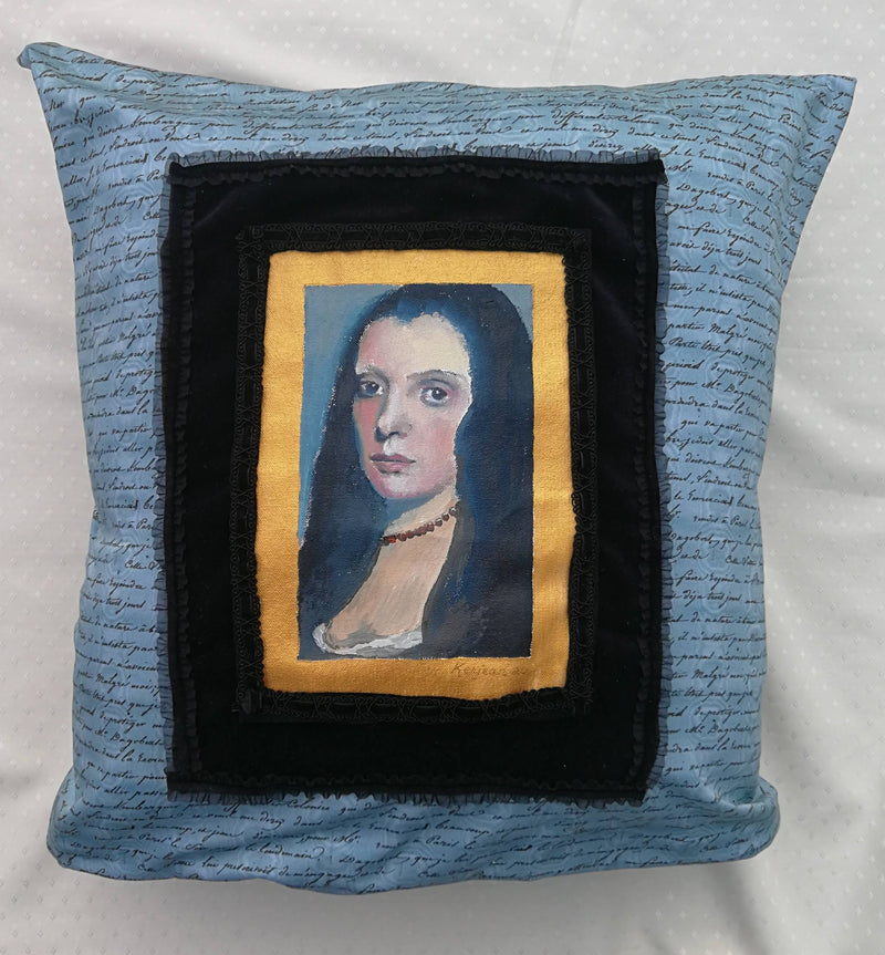 Veiled Woman (Venetian Cushion)